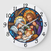 Nativity Große Wanduhr (Vorderseite)
