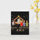 Nativity Happy Birthday Jesus Christmas Nativity C Karte (Gelbe Blume)