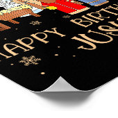 Nativity Happy Birthday Jesus Christmas Nativity C Poster (Ecke)