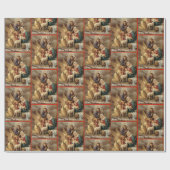Nativity Holy Family Add Your Text Christmas Gift Geschenkpapier (Flach)