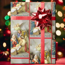 Nativity Holy Family Add Your Text Christmas Gift