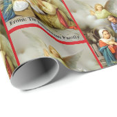 Nativity Holy Family Add Your Text Christmas Gift Geschenkpapier (Rolleneckpunkt)
