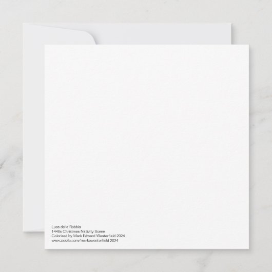 NATIVITY Luca Della Robbia (Rückseite)