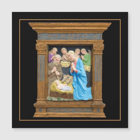 NATIVITY Luca Della Robbia Magnetkarte (Vorderseite)