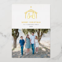 Nativity Merry Christmas White