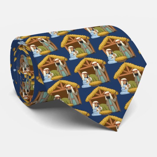 Nativity Neck Tie Krawatte (Gerollt)