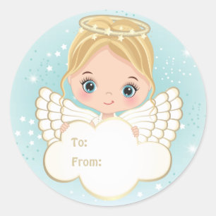 Nativity Niedlich Angel Holding Cloud Sticker
