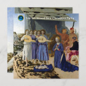 NATIVITY OF JESUS, ANGELS by PIERO DELLA FRANCESCA Einladung (Vorne/Hinten)