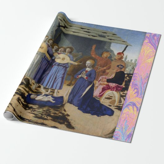 NATIVITY OF JESUS, ANGELS by PIERO DELLA FRANCESCA Geschenkpapier (Ungerollt)