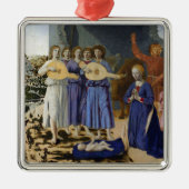 NATIVITY OF JESUS, ANGELS by PIERO DELLA FRANCESCA Ornament Aus Metall (Vorne)