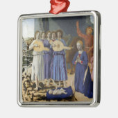 NATIVITY OF JESUS, ANGELS by PIERO DELLA FRANCESCA Ornament Aus Metall (Links)