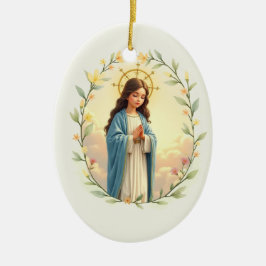Nativity of the Blessed Virgin Mary God's Peace Keramik Ornament