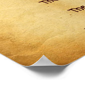 NATIVITY Old Irish Christmas Segen Parchment Poster (Ecke)