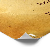 NATIVITY Old Irish Christmas Segen Parchment Poster (Ecke)