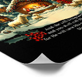 Nativity Ornament Christmas Scene Matthew 1_21 Poster (Ecke)