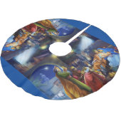 Nativity Polyester Weihnachtsbaumdecke (Schrägansicht)