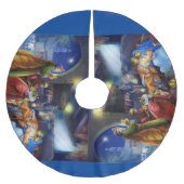 Nativity Polyester Weihnachtsbaumdecke (Vorderseite)