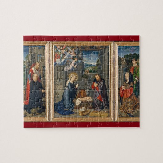 Nativity Scene Baby Jesus Religious Christmas Puzzle (Horizontal)
