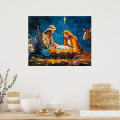 Nativity Scene, beautiful illustration, Poster (Küche)