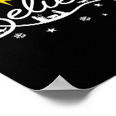 Nativity Scene Believe Christian Family Merry Chri Poster (Ecke)