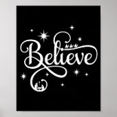 Nativity Scene Believe Christian Family Merry Chri Poster (Vorne)