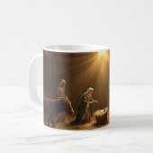 “Nativity Scene” Christian Christmas Mug Kaffeetasse (Vorderseite Links)