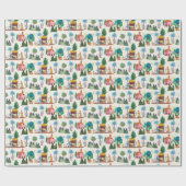 Nativity Scene Ecru Hand drawn Christmas Geschenkpapier (Flach)