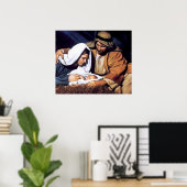 Nativity Scene Gifts for Christmas Poster (Heimbüro)