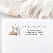 Nativity Scene Glad Tidings geben Name-Adresse zur (Insitu)