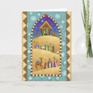 Nativity Scene Holiday Card Feiertagskarte