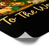 Nativity Scene Joy To The World – Christmas Faith Poster (Ecke)