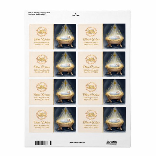 Nativity Scene "Merry Christmas" (Vorne)