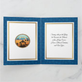 Nativity Scene "Merry Christmas & Happy New Year" Karte (Innenseite)