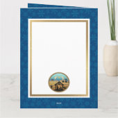 Nativity Scene "Merry Christmas & Happy New Year" Karte (Rückseite)