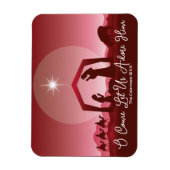 Nativity Scene O Come Let Us Adore Him Christmas Magnet (Vertikal)