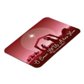 Nativity Scene O Come Let Us Adore Him Christmas Magnet (Linke Seite)