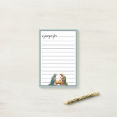 Nativity Scene War Room Prayer Post-it Klebezettel (Auf Schreibtisch)