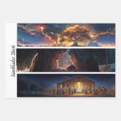 Nativity Scene Wrapping Paper Decoupage Handsaw  Geschenkpapier Set (Vorderseite 2)