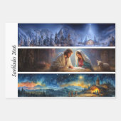 Nativity Scene Wrapping Paper Decoupage Handsaw  Geschenkpapier Set (Vorderseite)