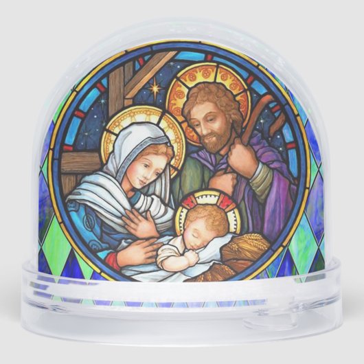 Nativity Schneekugeln (Rückseite)