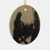 NATIVITY SILHOUETE CHRISTMAS ORNAMENT" KERAMIK ORG KERAMIK ORNAMENT (Rechts)
