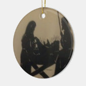 NATIVITY SILHOUETE CHRISTMAS ORNAMENT" KERAMIK ORG KERAMIK ORNAMENT (Links)