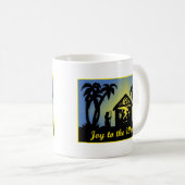 Nativity-Silhouette-Freude zur Welt Kaffeetasse (VorderseiteRechts)