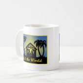 Nativity-Silhouette-Freude zur Welt Kaffeetasse (Vorderseite Links)