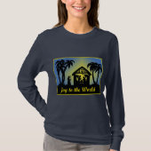 Nativity-Silhouette-Freude zur Welt T-Shirt (Vorderseite)
