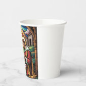 Nativity Stained Glass Art – Holy Family Christmas Pappbecher (Links)