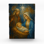 Nativity Stained Glass Mosaic | Holy Family Fotoblock (Vorderseite)
