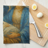 Nativity Stained Glass Mosaic | Holy Family Geschirrtuch (Viertel Falte)