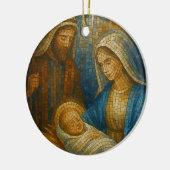 Nativity Stained Glass Mosaic | Holy Family Keramik Ornament (Links)