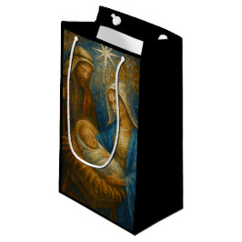 Nativity Stained Glass Mosaic | Holy Family  Kleine Geschenktüte